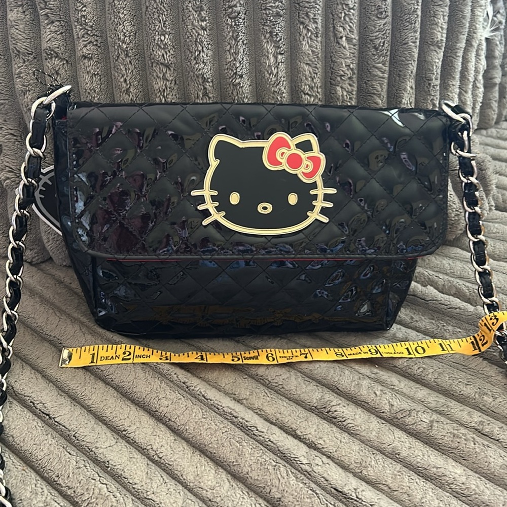 Loungefly Loves HELLO KITTY by Sanrio Crossbody Bag Handbag Quilted Purse 🐈‍⬛ - Picture 7 of 16